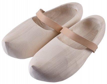 3133000100 Zapatos medieval de madera con correas de cuero Online