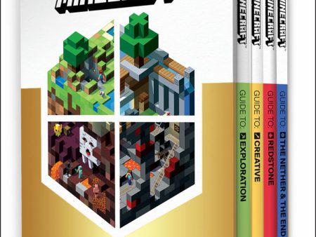 Minecraft: Guide Collection 4-Book Boxed Set: Exploration; Creative; Redstone; The Nether & the End Paperback Books For Sale