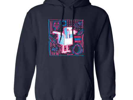 Minecraft Acid Sketch Chicken Adult Hoodie For Sale