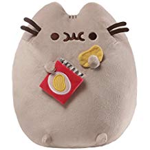 GUND Pusheen Snackables Potato Chip Cat Plush Stuffed Animal, Gray, 9.5  Discount