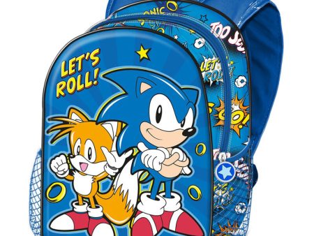 Mochila 3D Lets Roll Sonic The Hedgehot 31cm Discount