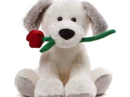 GUND Demarco Valentines Day Stuffed Animal Puppy Dog Plush, White, 10  For Cheap