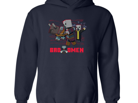 Minecraft Jolly Mobs Bad Omen Pullover Hoodie For Sale