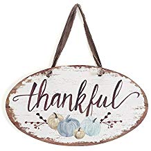 Wall Hanging  Thankful  with Pumpkins, Multicolor Online Hot Sale