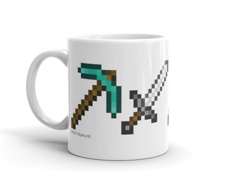 Minecraft Tools White Mug Cheap