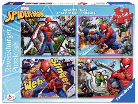 Puzzle Spiderman Marvel 4x100pzs Hot on Sale