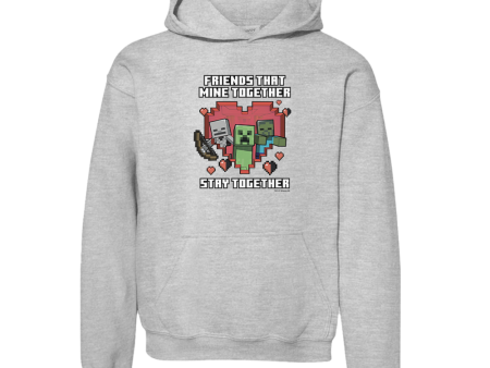 Minecraft Stay Together Kids Hooded Sweatshirt Supply