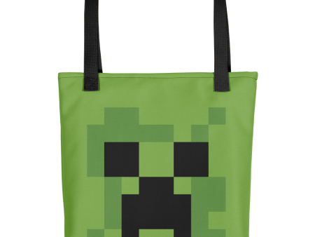 Minecraft Creeper Premium Tote Bag For Cheap