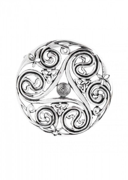 Broche Celta Triskele hecho de plata 1404218240 Hot on Sale