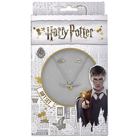 Pack collar y pendientes Reliquias de la Muerte o snitch dorada - Harry Potter EGSNX0054 Discount