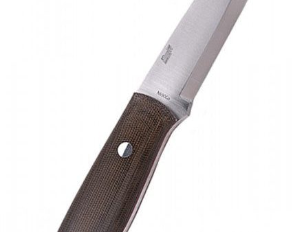 Brisa Trapper 95 - Micarta Verde, Scandi, Acero al Fuego BRI-063-2017-1562-2 on Sale