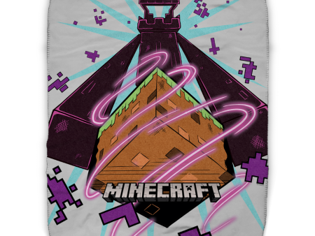 Minecraft Enderman Sherpa Blanket For Discount