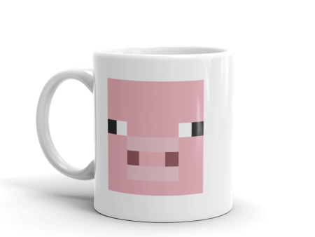 Minecraft Pig White Mug on Sale