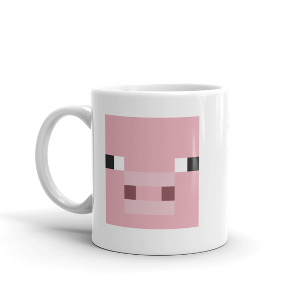 Minecraft Pig White Mug on Sale