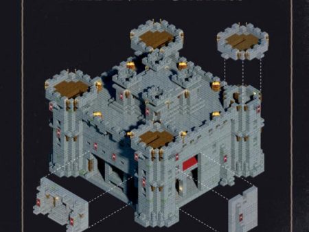 Minecraft: Exploded Builds: Medieval Fortress Hardcover Book Supply