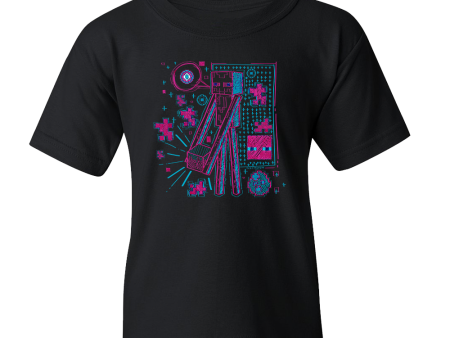 Minecraft Acid Sketch Enderman Kids Short Sleeve T-Shirt Online now