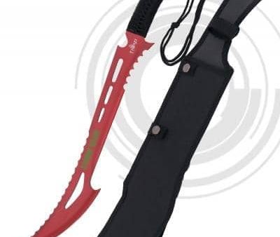 Machete Killer Zombie Red 16157R For Discount