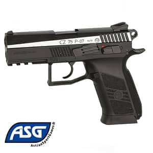 Pistola CZ 75 P-07 DUTY Duetone Blowback - 4,5 mm Co2 Bbs Acero corredera metalica ASG16533 Cheap