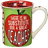 ”Great Teacher” Stoneware Coffee Mug, 16 oz For Sale