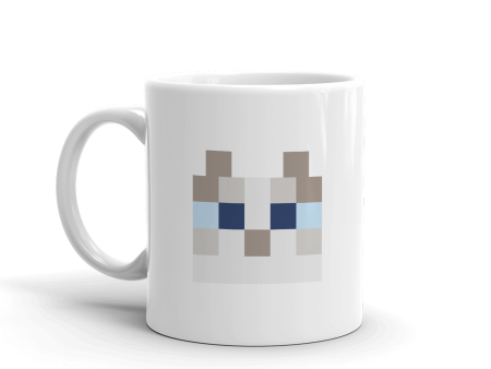 Minecraft Cat White Mug For Sale