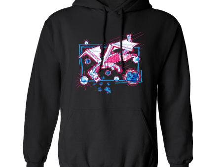 Minecraft Acid Sketch Ender Dragon Pullover Hoodie Online Hot Sale