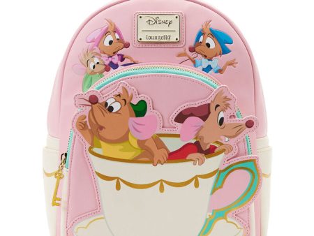 Mochila Taza Jack y Gus Gus Cenicienta Disney Loungefly 27cm Hot on Sale