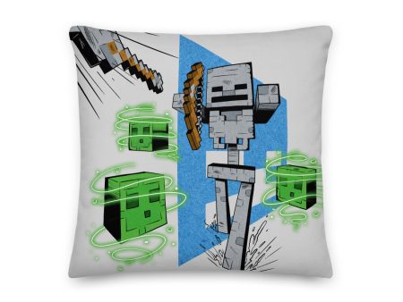 Minecraft Skeleton Throw Pillow Hot on Sale