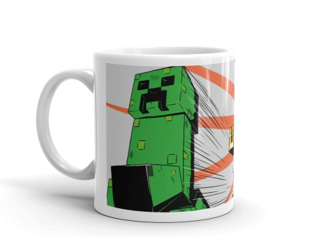 Minecraft Creeper Zoom White Mug Online Hot Sale