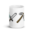 Minecraft Tools White Mug Cheap