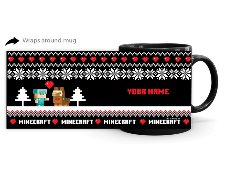 Minecraft Llama Sweater Personalized Black Mug Online Sale