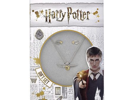 Pack collar y pendientes Reliquias de la Muerte o snitch dorada - Harry Potter EGSNX0054 Discount