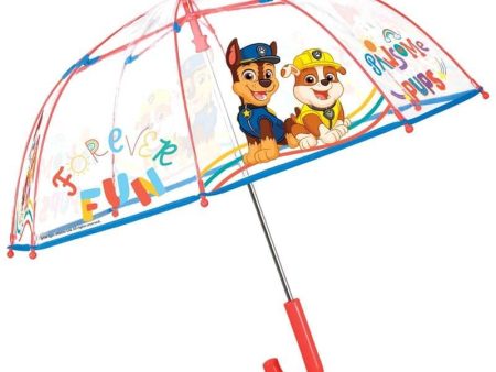 Paraguas manual transparente Patrulla Canina Paw Patrol 42cm Supply