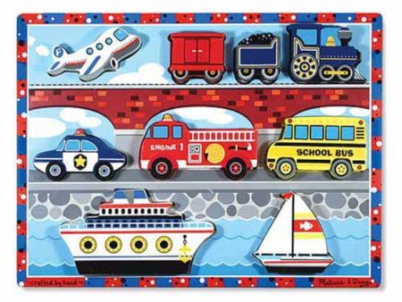 Vehicles Chunky Puzzle - 9 Pieces - Melissa & Doug Online Sale