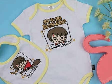 Body Bebé con babero - Mini mago - Harry Potter CR1720 Online Sale