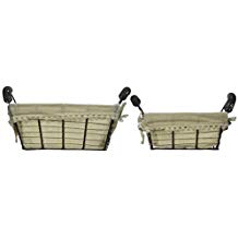 Rectangular Metal Fabric Baskets Hot on Sale