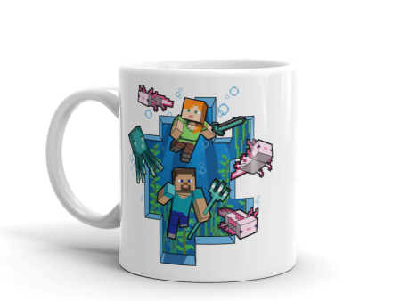 Minecraft Caves & Cliffs Underwater White Mug Online