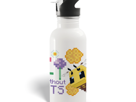 Minecraft Craft Without Limits 20 oz Screw Top Water Bottle with Straw Cheap