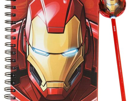 Set cuaderno + lapiz Stark Iron Man Marvel Supply