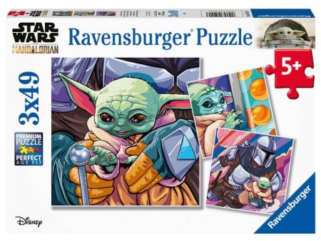 Puzzle Baby Yoda Mandalorian Star Wars 3x49pzs Sale