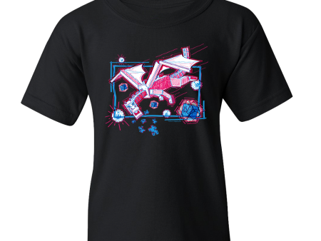 Minecraft Acid Sketch Ender Dragon Kids Short Sleeve T-Shirt Discount