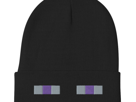 Minecraft Enderman Embroidered Beanie Sale