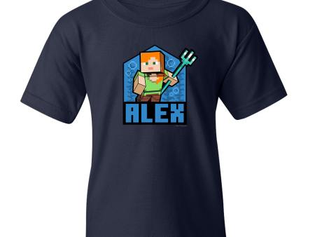 Minecraft Alex Kids Short Sleeve T-Shirt Hot on Sale